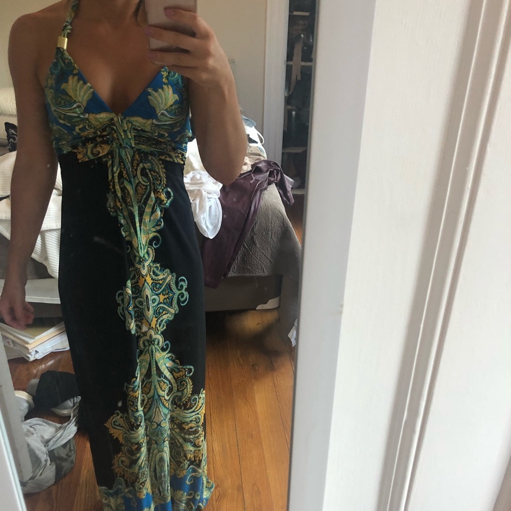 Tropical paisley Maxi dress